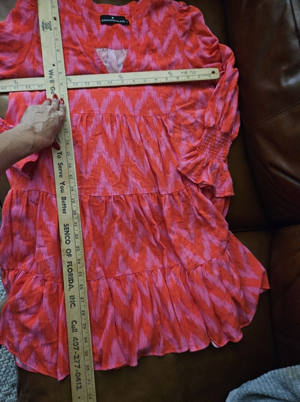 Pomander Place Hot Pink Ikat Kenzo Dress - Picture 12 of 12